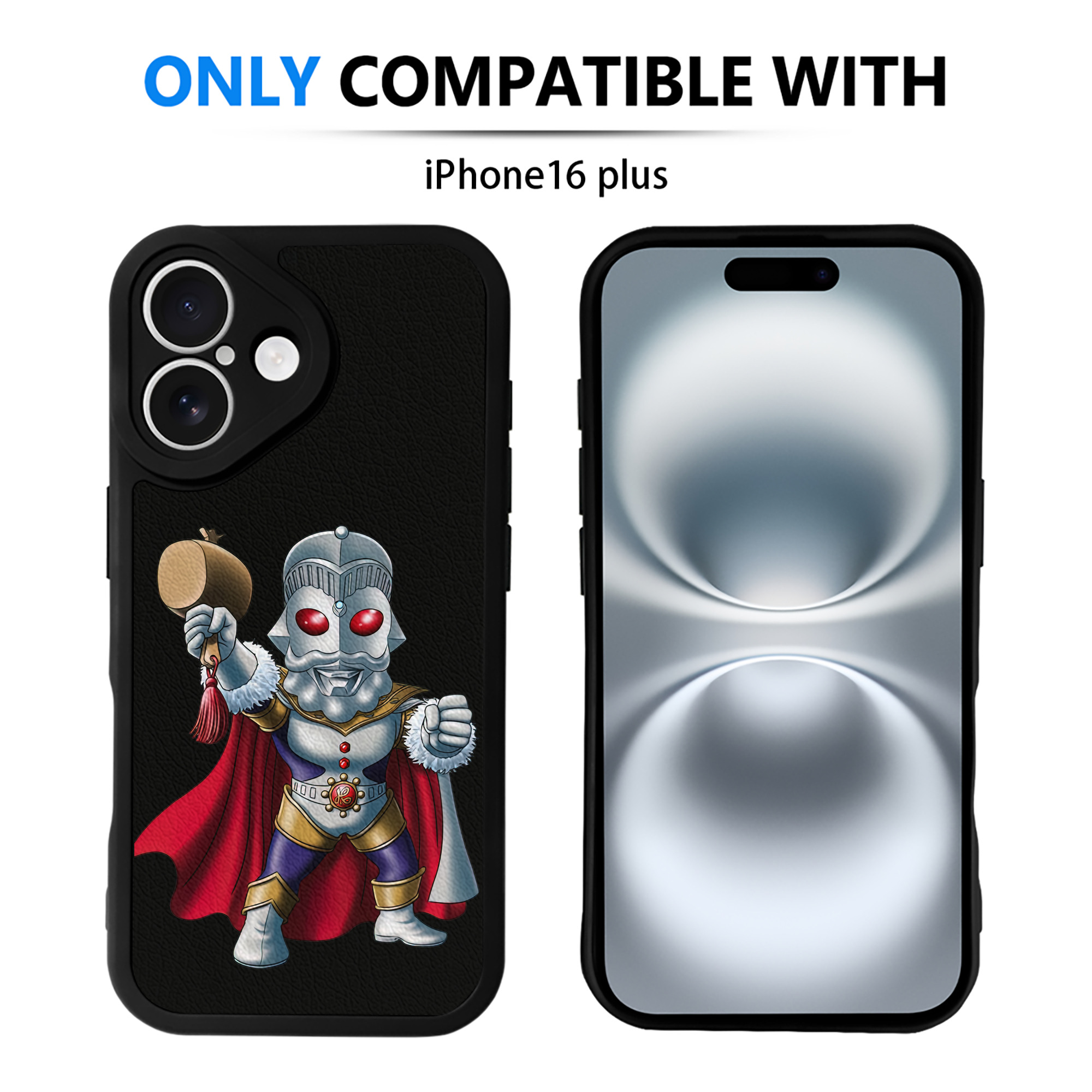 （画像用） ウルトラマン Ultraman 【iPhone 16シリーズ対応】シリコンスマホケース（レザー調） 材質：シリコン